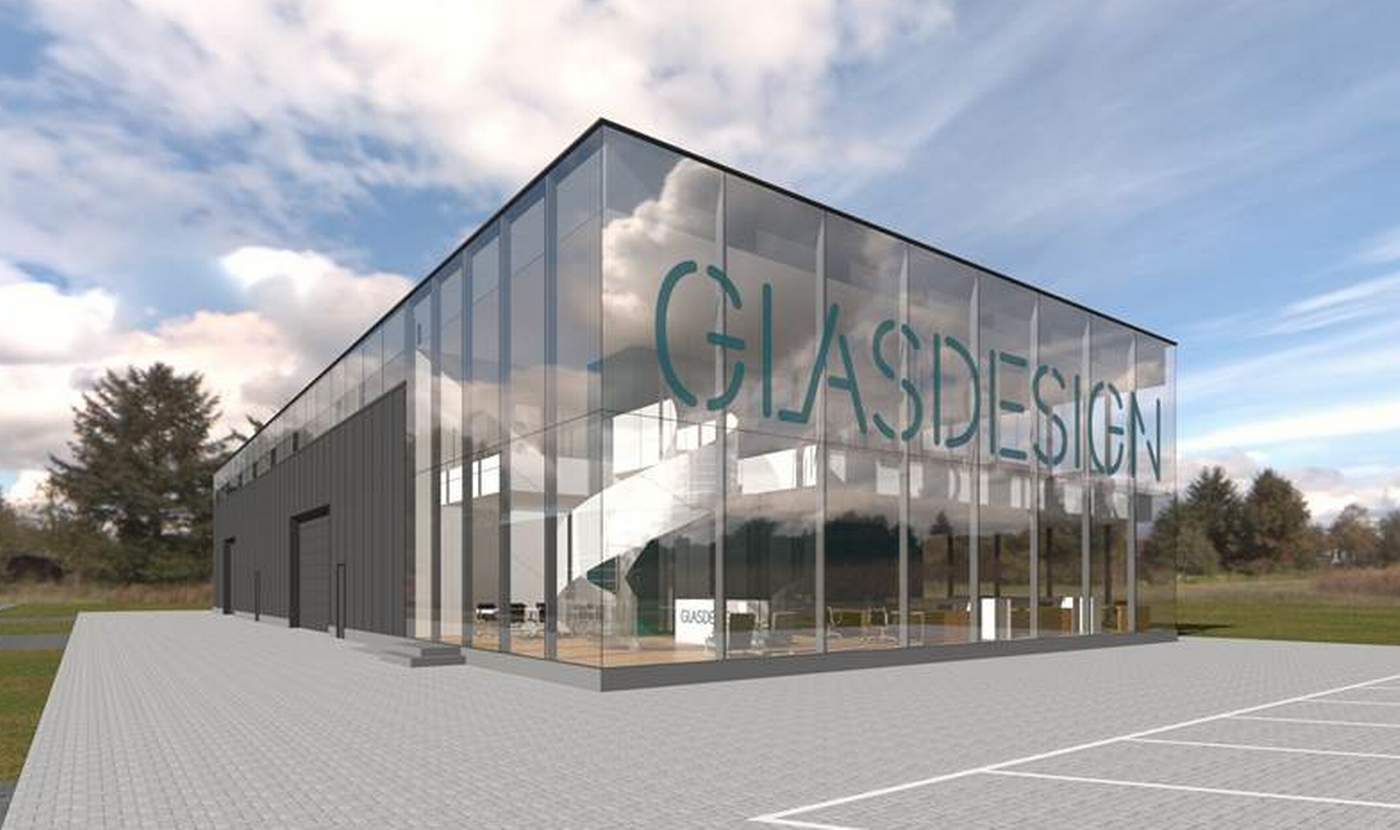 Nieuwbouw bedrijfspand Glasdesign  Meer dan bouwen