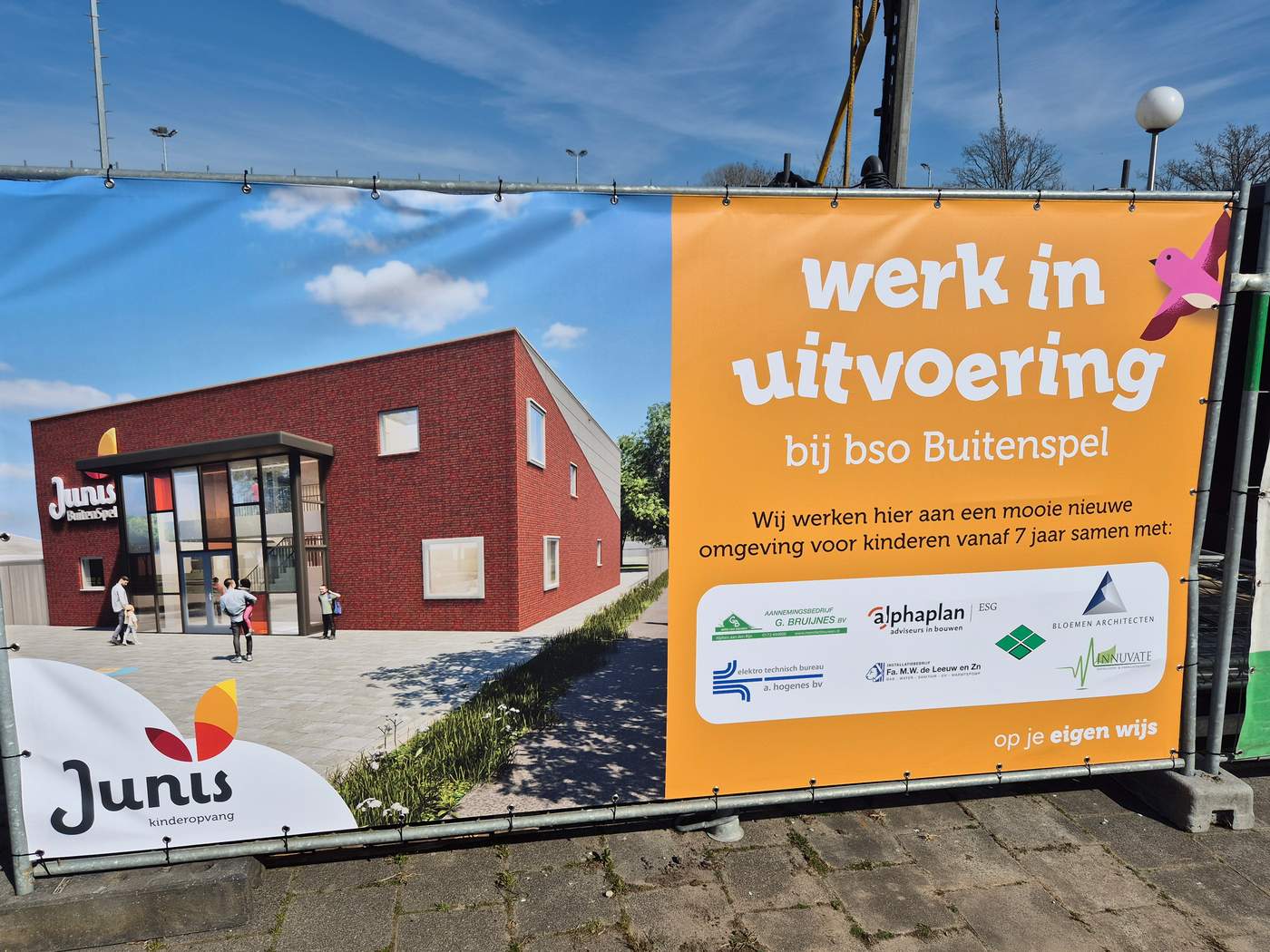 Nieuwbouw BSO Buitenspel Junis Kinderopvang  Meer dan bouwen