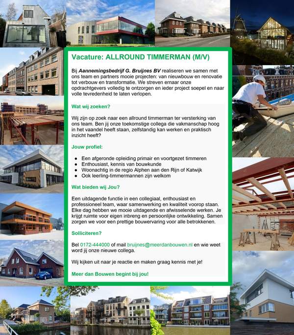 Aanbouw, opbouw, dakkapel of verbouwing, wij realiseren uw woonwensen  Meer dan bouwen